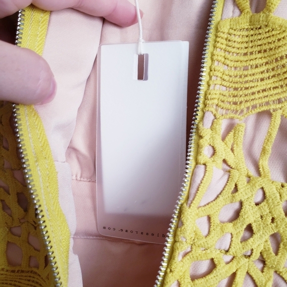 Endless Rose Yellow Guipure Lace Dress - Picture 10 of 10